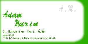 adam murin business card